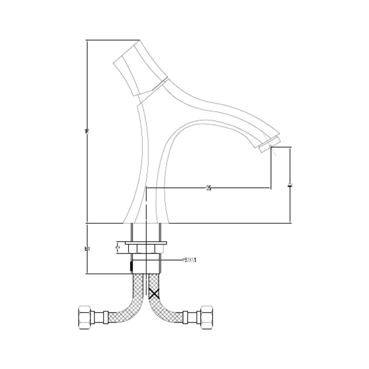 Hindware table mounted regular basin mixer armada F260009 Chrome - image 3