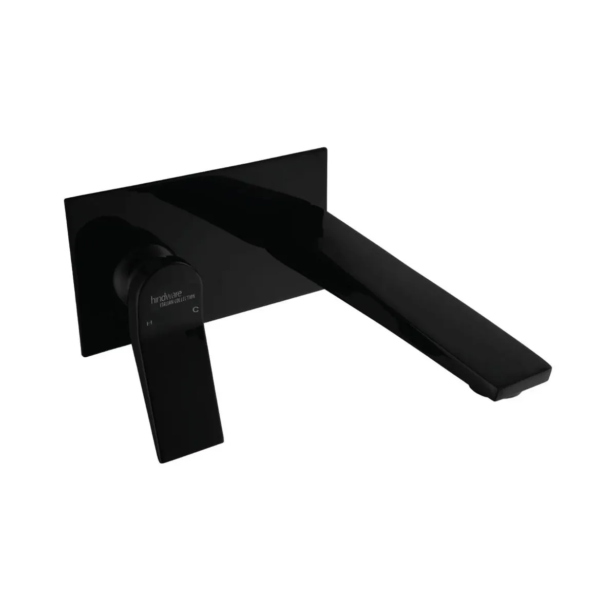 Hindware wall mounted basin mixer edge F410013GRT Black Chrome