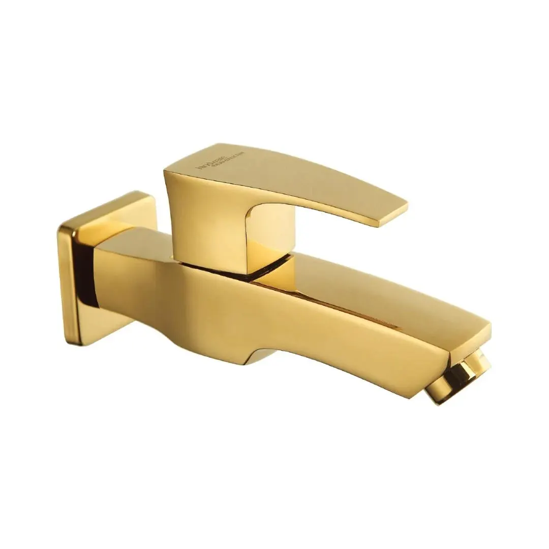 Hindware wc area bib tap avior F520004PGD Full Gold