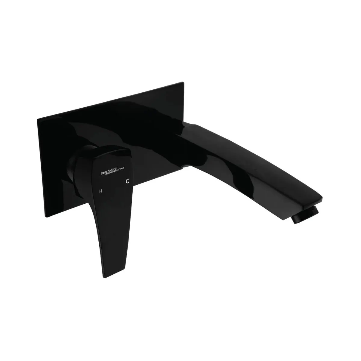 Hindware wall mounted basin mixer edge F520013GRT Black Chrome