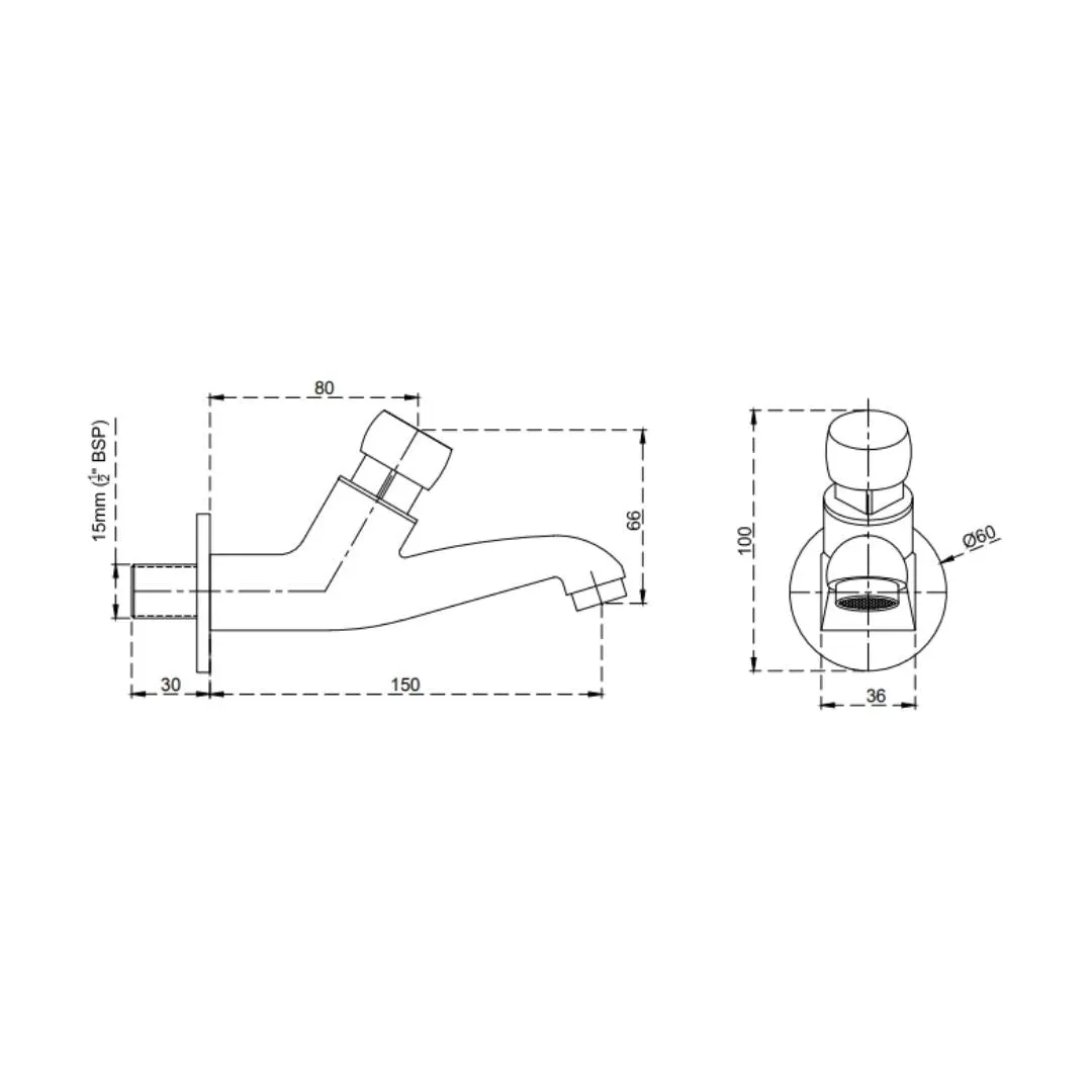 Cera wc area bib tap aquamatic F9020151 F9020151 Chrome - image 4
