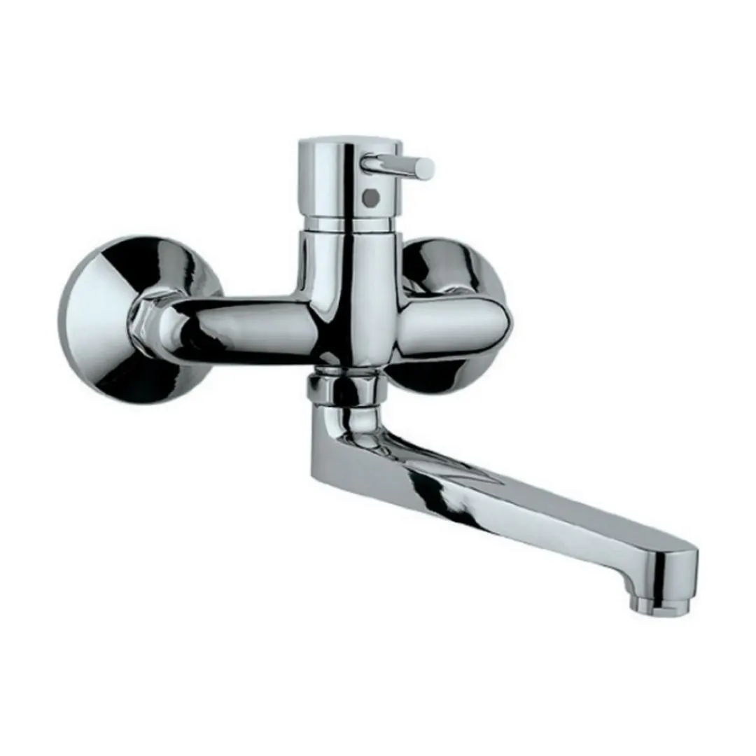 Jaquar wall mounted regular kitchen sink mixer Florentine FLR-5163 with swinging spout in chrome finish FLR-5163 Standard