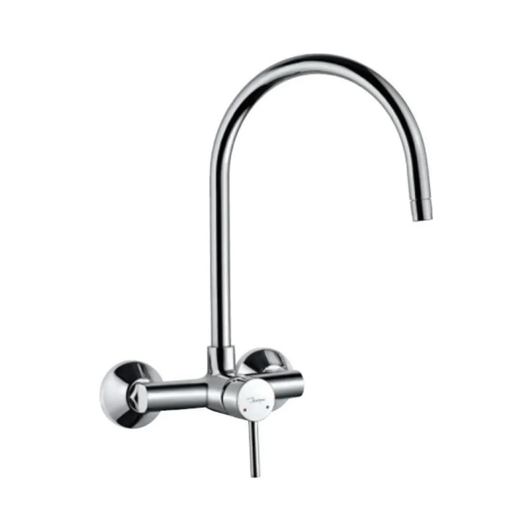 Jaquar wall mounted regular kitchen sink mixer Florentine FLR-5165 with swinging spout in chrome finish FLR-5165 Standard