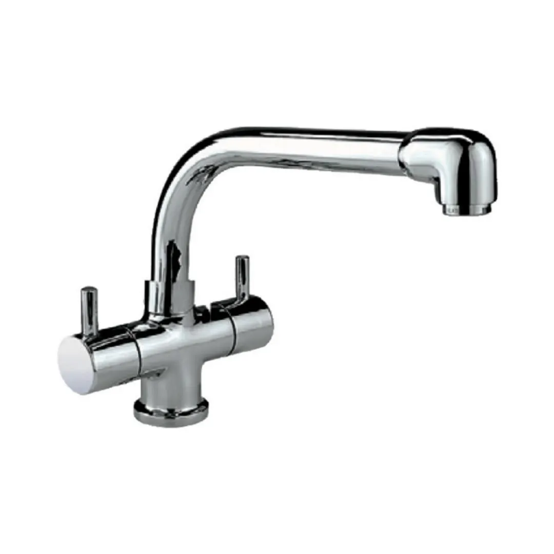 Jaquar table mounted regular kitchen sink mixer Florentine FLR-5319NB with swinging spout in chrome finish FLR-5319NB Standard