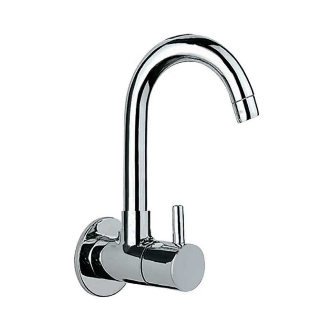 Jaquar wall mounted regular kitchen sink tap Florentine FLR-5347N with swinging spout in chrome finish FLR-5347N Standard