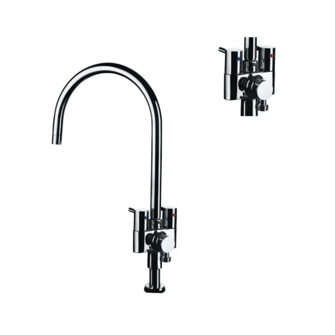 Jaquar table mounted regular kitchen sink tap Florentine FLR-5355N with swinging spout in chrome finish FLR-5355N Standard