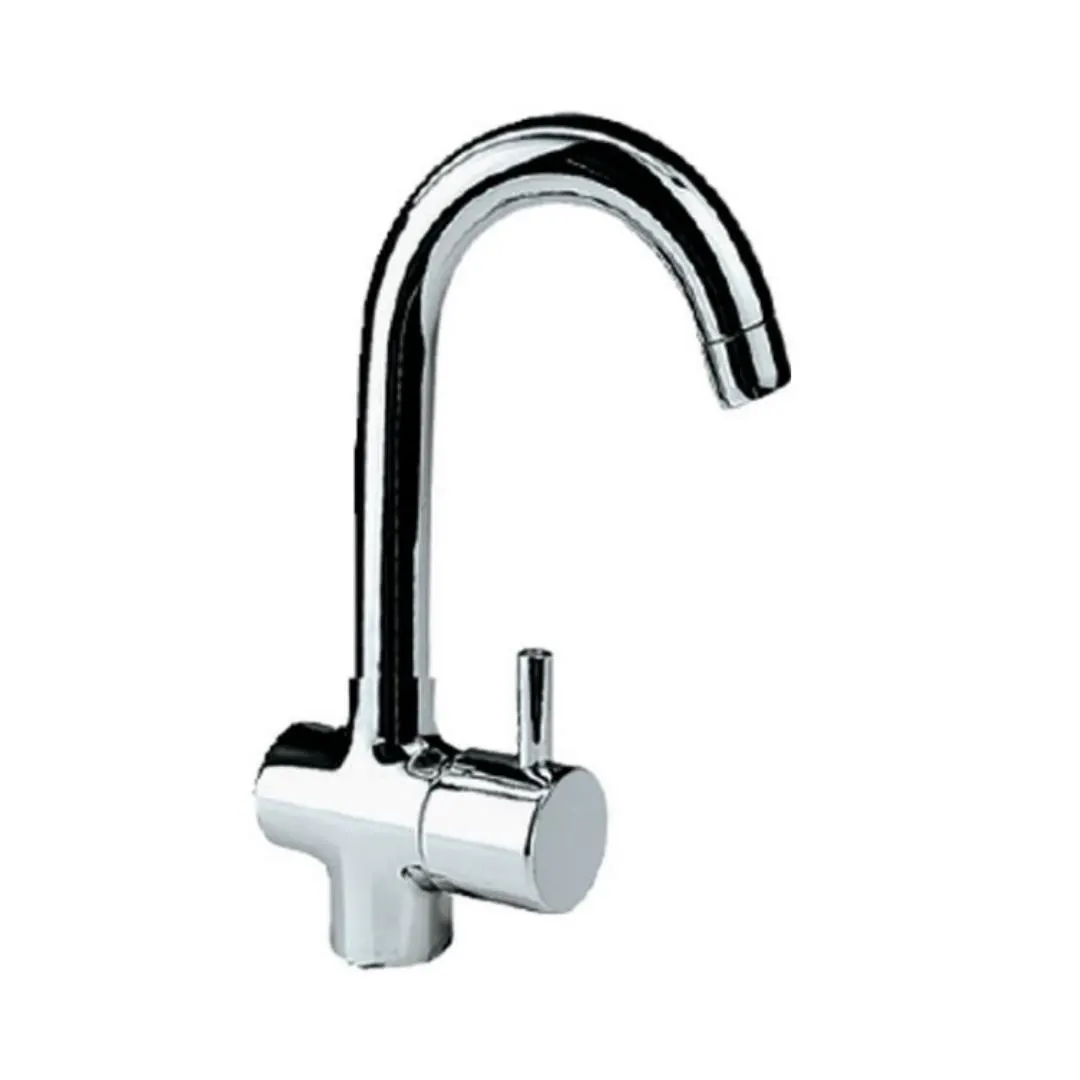 Jaquar table mounted regular kitchen sink tap Florentine FLR-5357N with swinging spout in chrome finish FLR-5357N Standard