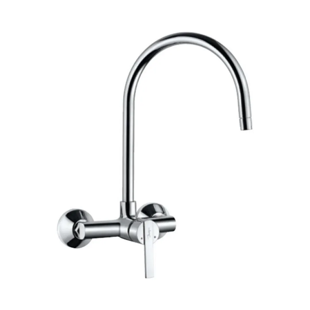 Jaquar wall mounted regular kitchen sink mixer Fonte FON-40165 with swinging spout in chrome finish FON-40165 Standard