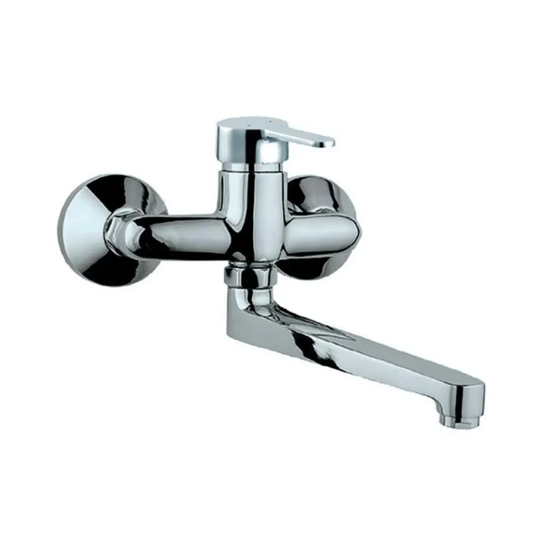 Jaquar wall mounted regular kitchen sink mixer Fusion FUS-29163 with swinging spout in chrome finish FUS-29163 Standard