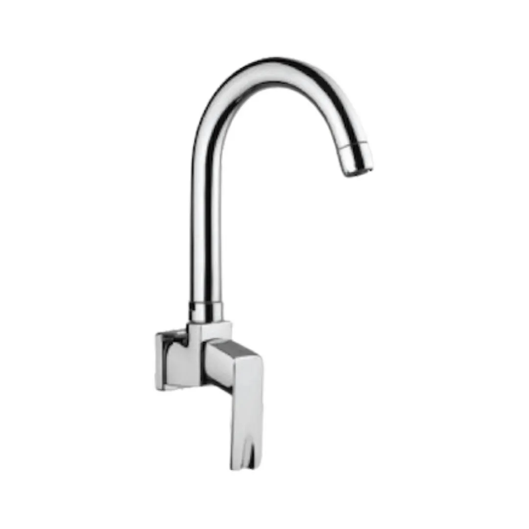 Parryware wall mounted regular kitchen sink tap euclid G2321A1 with swinging spout in chrome finish G2321A1 Standard