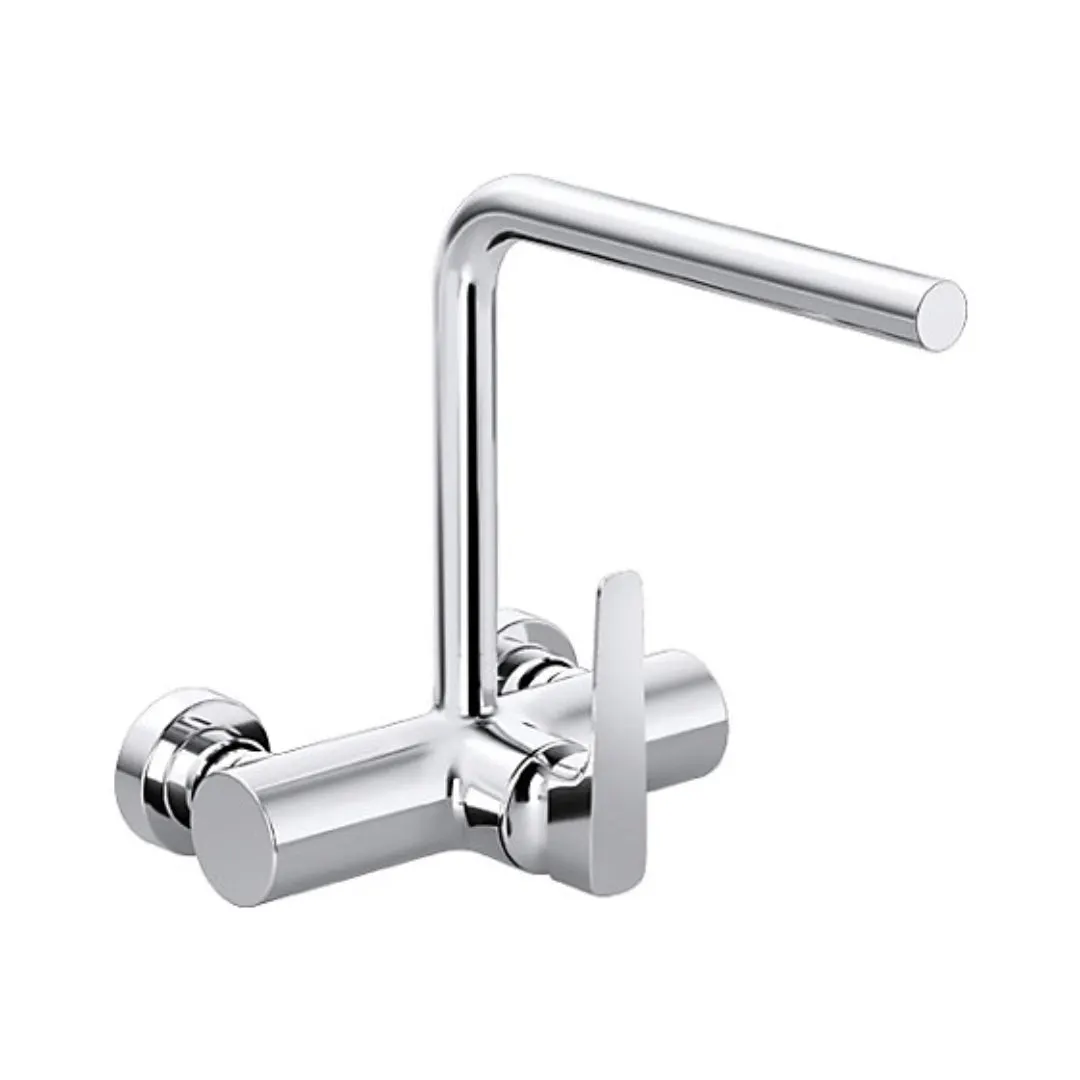 Kohler wall mounted regular kitchen sink mixer aleo plus K-20593IN-4-CP with swinging spout in chrome finish 20593IN-4-CP Standard