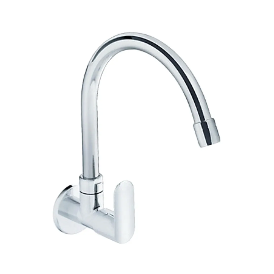 Kohler wall mounted regular kitchen sink tap kumin K-99482IN-4-CP with swinging spout in chrome finish 99482IN-4-CP Standard