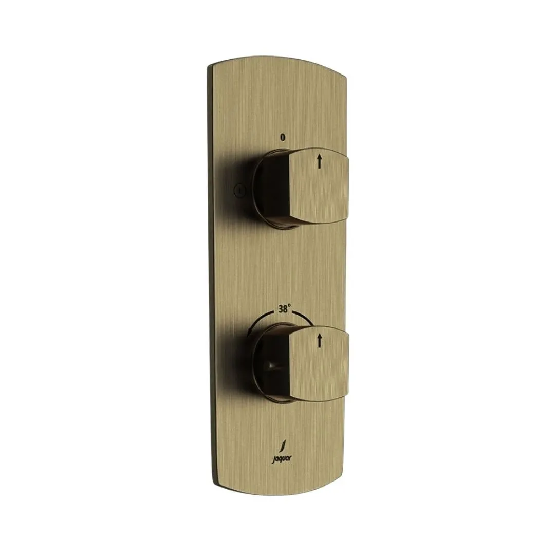 Jaquar 2 way thermostatic diverter Kubix Prime normal flow KUP-ABR-35681NKPM Antique Bronze