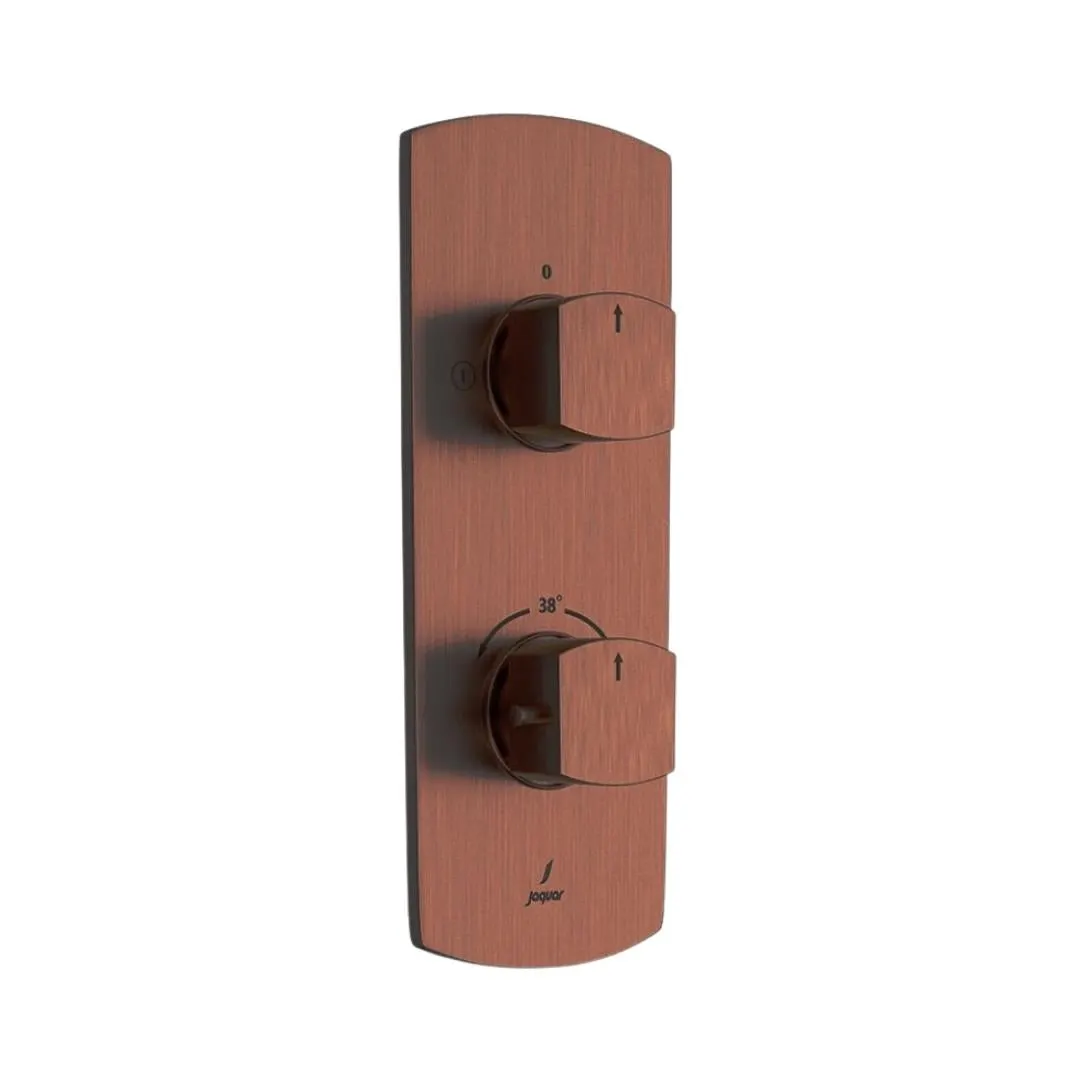 Jaquar 2 way thermostatic diverter Kubix Prime normal flow KUP-ACR-35681NKPM Antique Copper