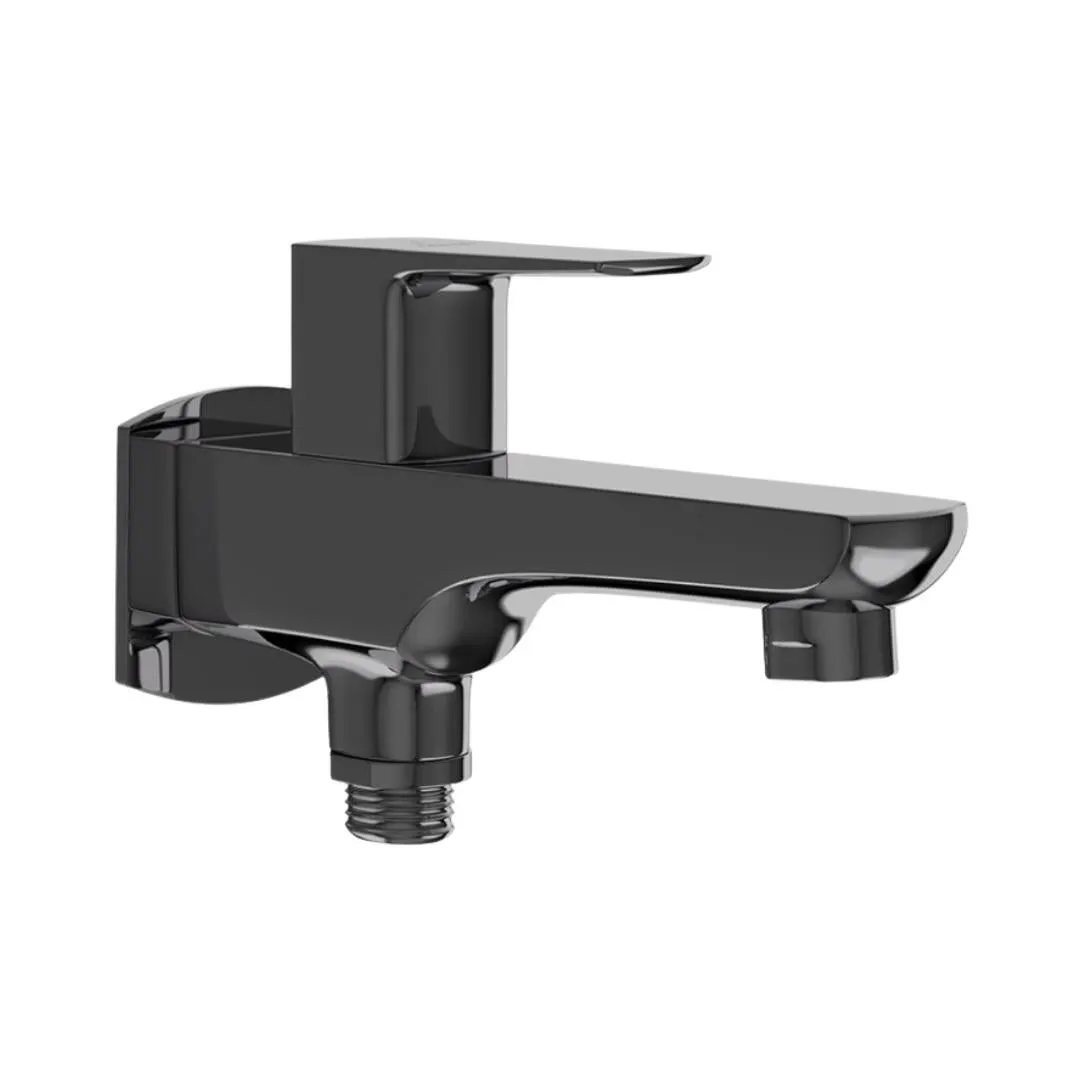 Jaquar wc area 2 way bib tap Kubix Prime KUP-BCH-35041PM Black Chrome