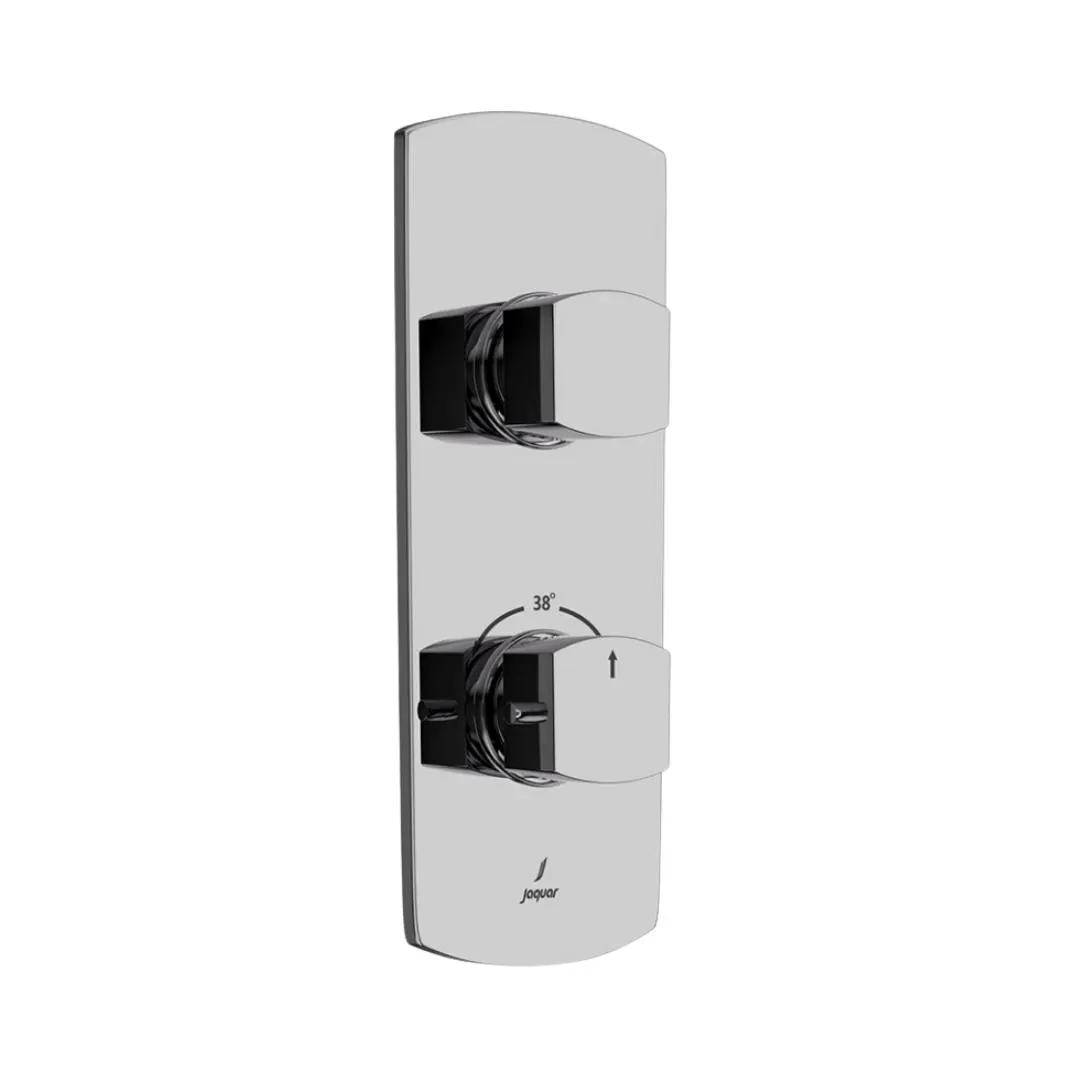 Jaquar 1 way thermostatic diverter Kubix Prime normal flow KUP-BCH-35661NKPM Black Chrome