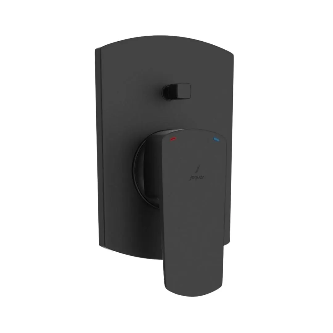 Jaquar 2 way diverter Kubix Prime normal flow KUP-BLM-35079NKPM Black Matt