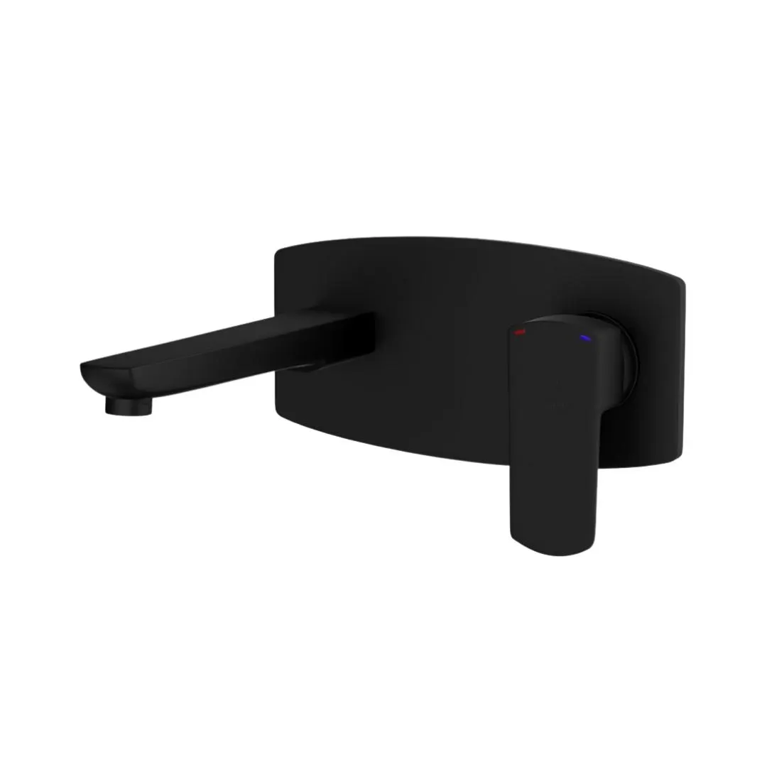 Jaquar wall mounted basin mixer Kubix Prime KUP-BLM-35233NKPM Black Matt