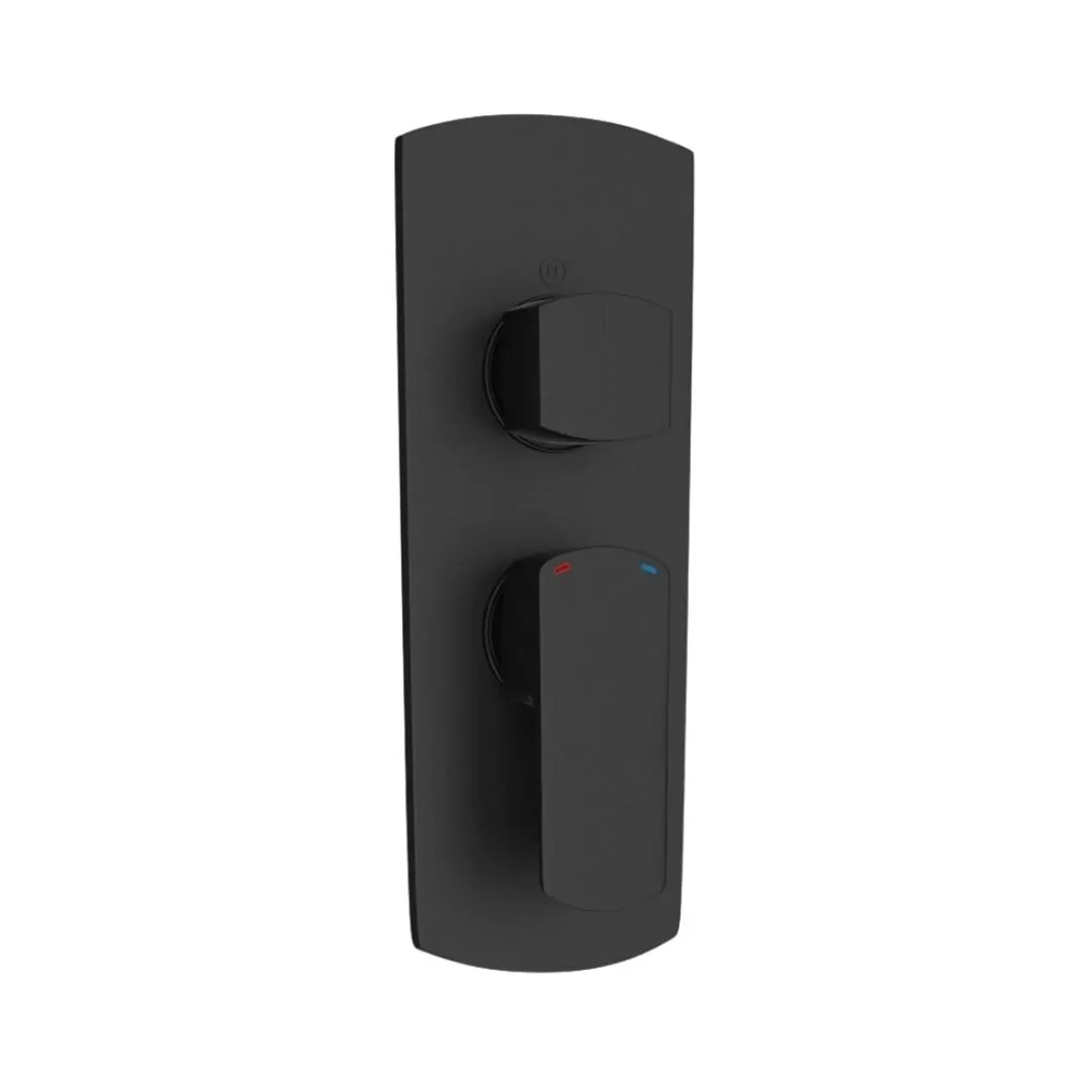 Jaquar 3 way diverter Kubix Prime normal flow KUP-BLM-35783NKPM Black Matt