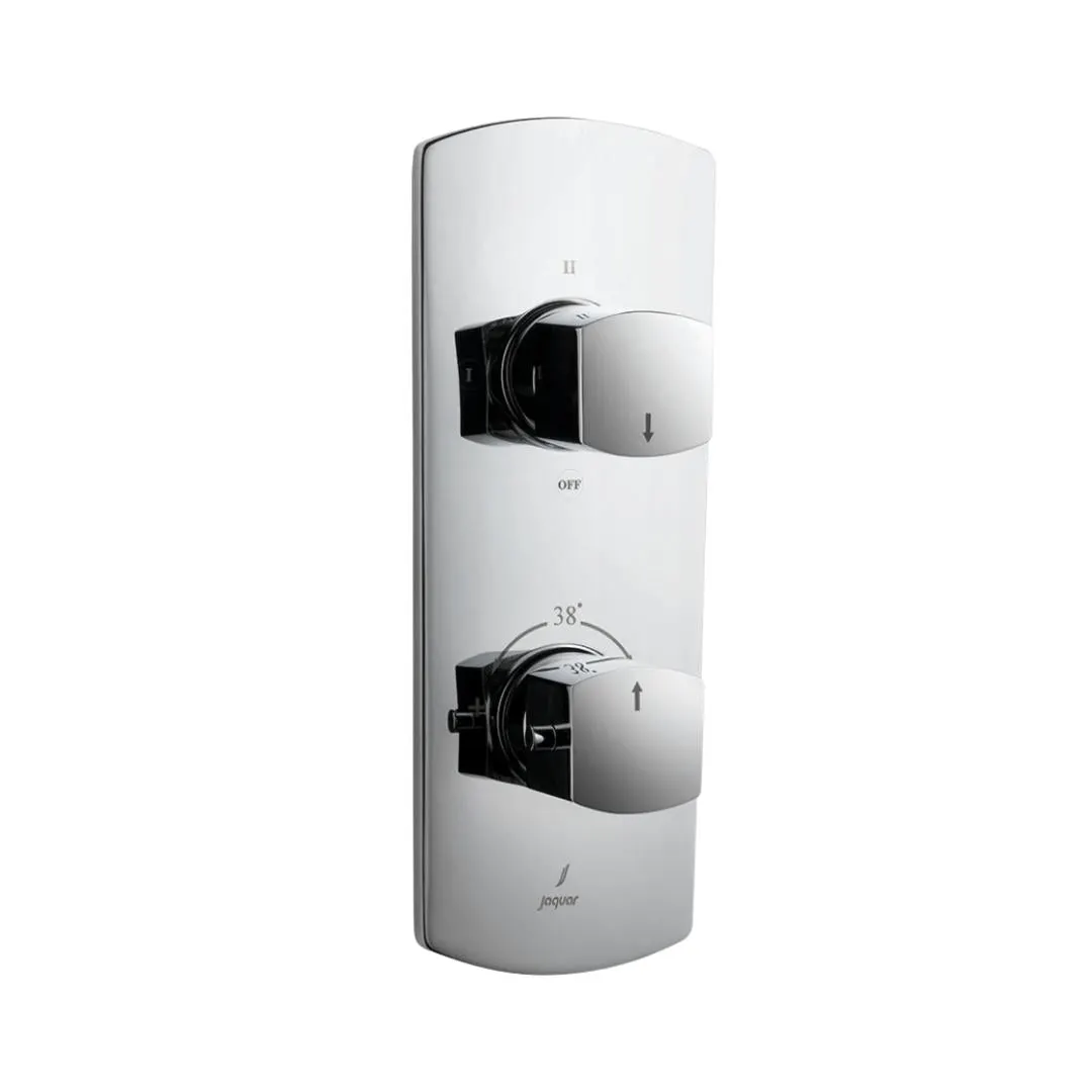 Jaquar 3 way thermostatic diverter Kubix Prime normal flow KUP-CHR-35683NKPM Chrome
