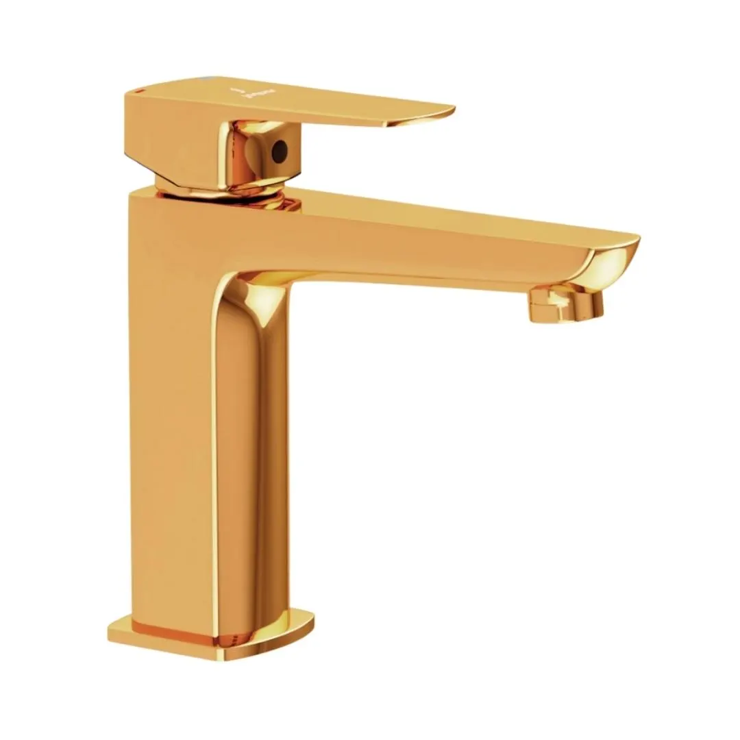 Jaquar table mounted regular basin mixer Kubix Prime KUP-GBP-35011BPM Gold Bright PVD