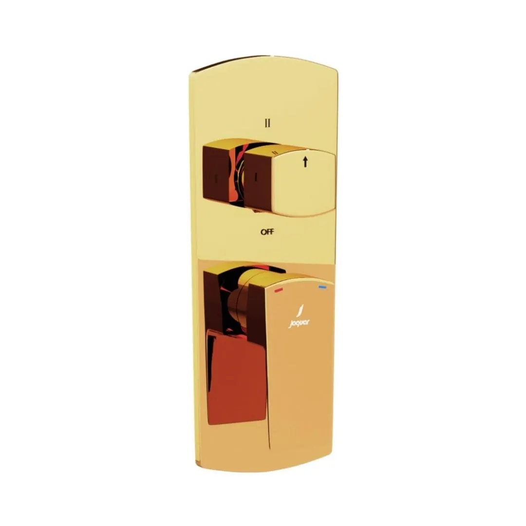 Jaquar 3 way diverter Kubix Prime normal flow KUP-GBP-35783NKPM Gold Bright PVD