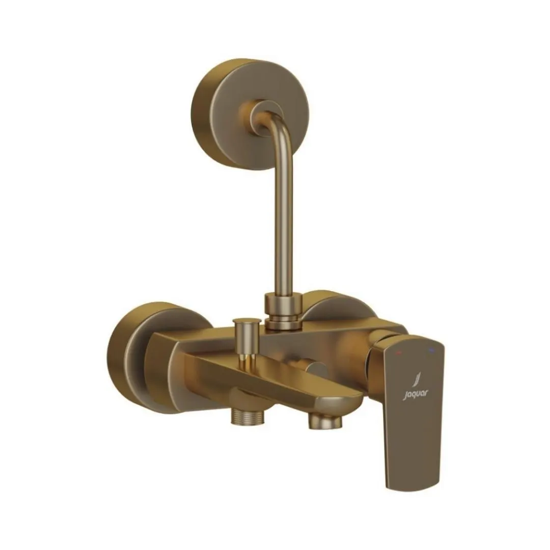 Jaquar 3 way wall mixer Kubix Prime normal flow KUP-GMP-35125PM Gold Matt PVD