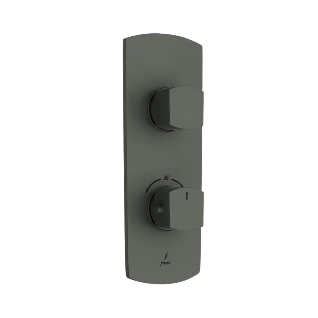 Jaquar 1 way thermostatic diverter Kubix Prime normal flow KUP-GRF-35661NKPM Graphite