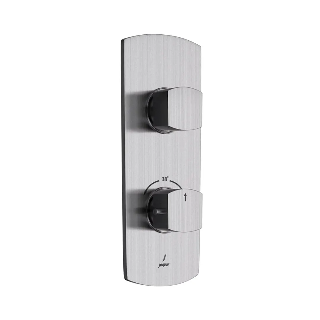Jaquar 1 way thermostatic diverter Kubix Prime normal flow KUP-SSF-35661NKPM Stainless Steel
