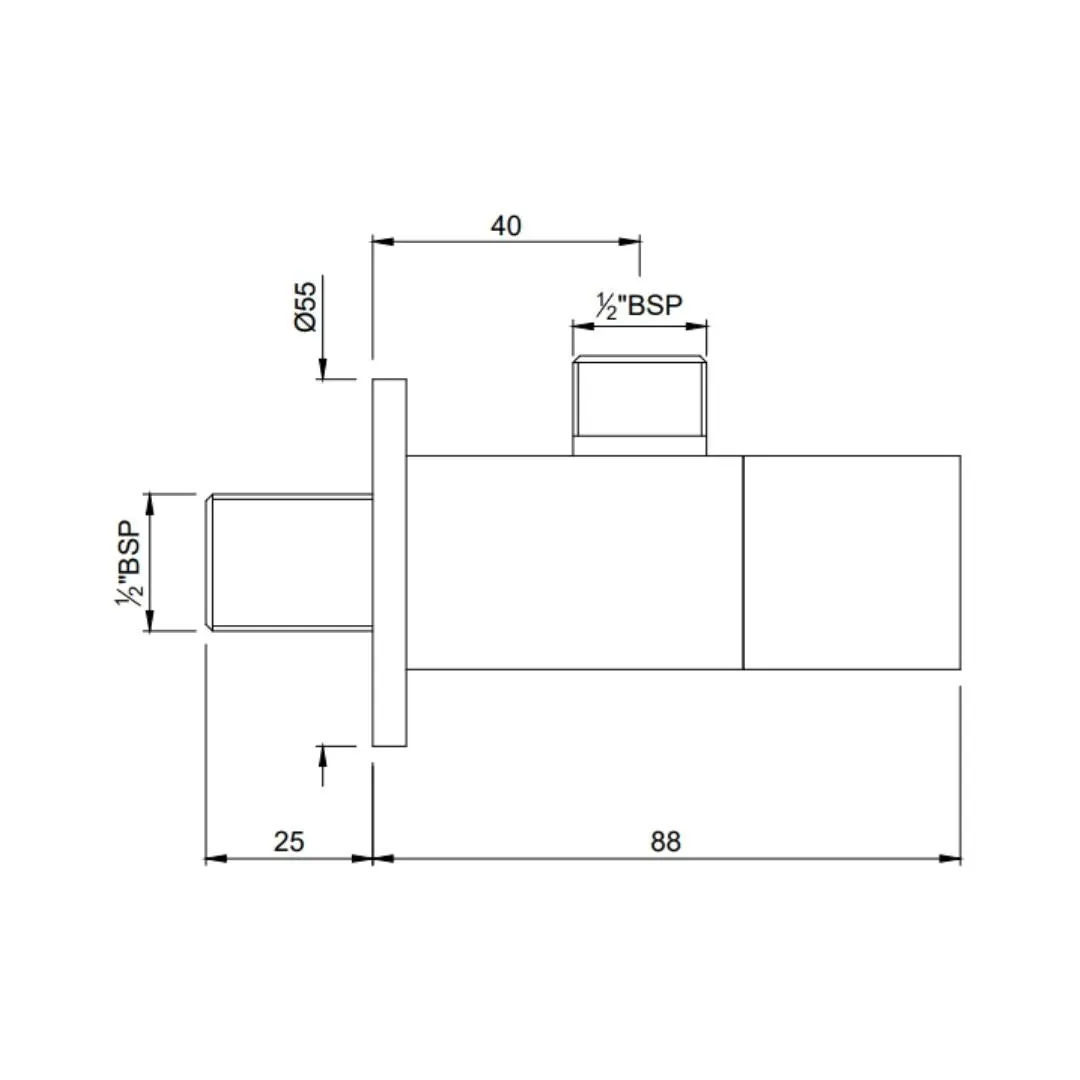 Jaquar basin area angle valve Lyric LYR-CHR-38053 Chrome - image 2