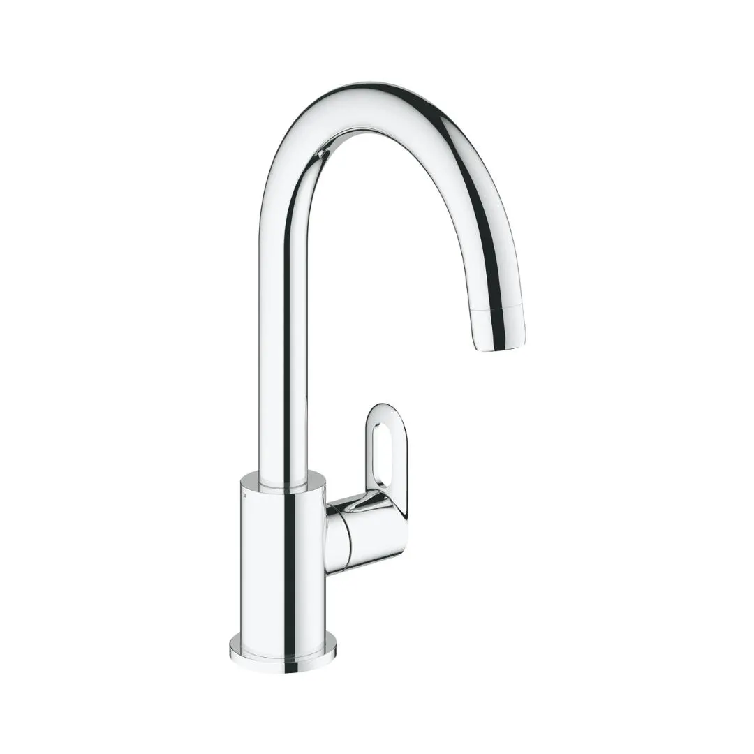 Grohe table mounted regular kitchen sink tap bauloop 31222000 with swinging spout in chrome finish 31222000 Standard