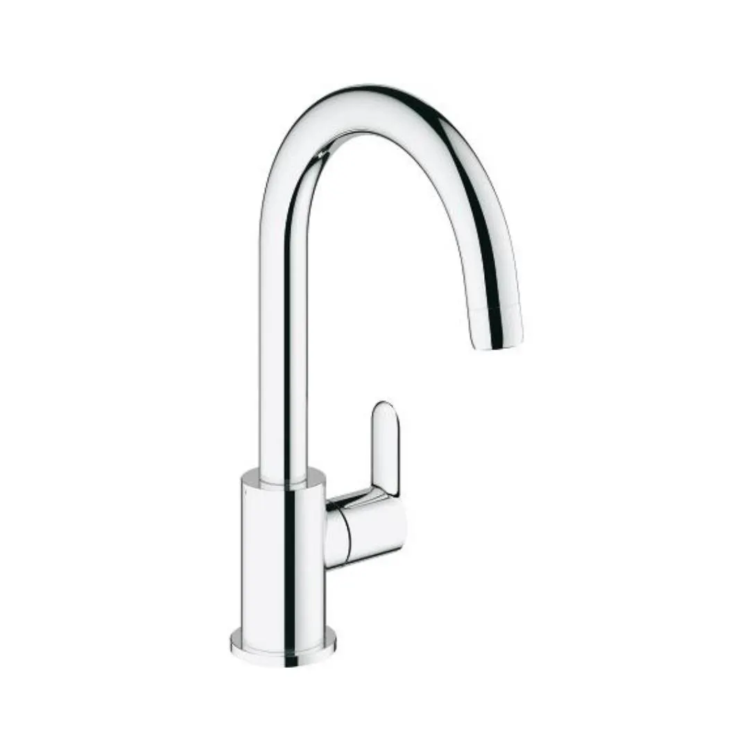 Grohe table mounted regular kitchen sink tap bauedge 31223000 with swinging spout in chrome finish 31223000 Standard