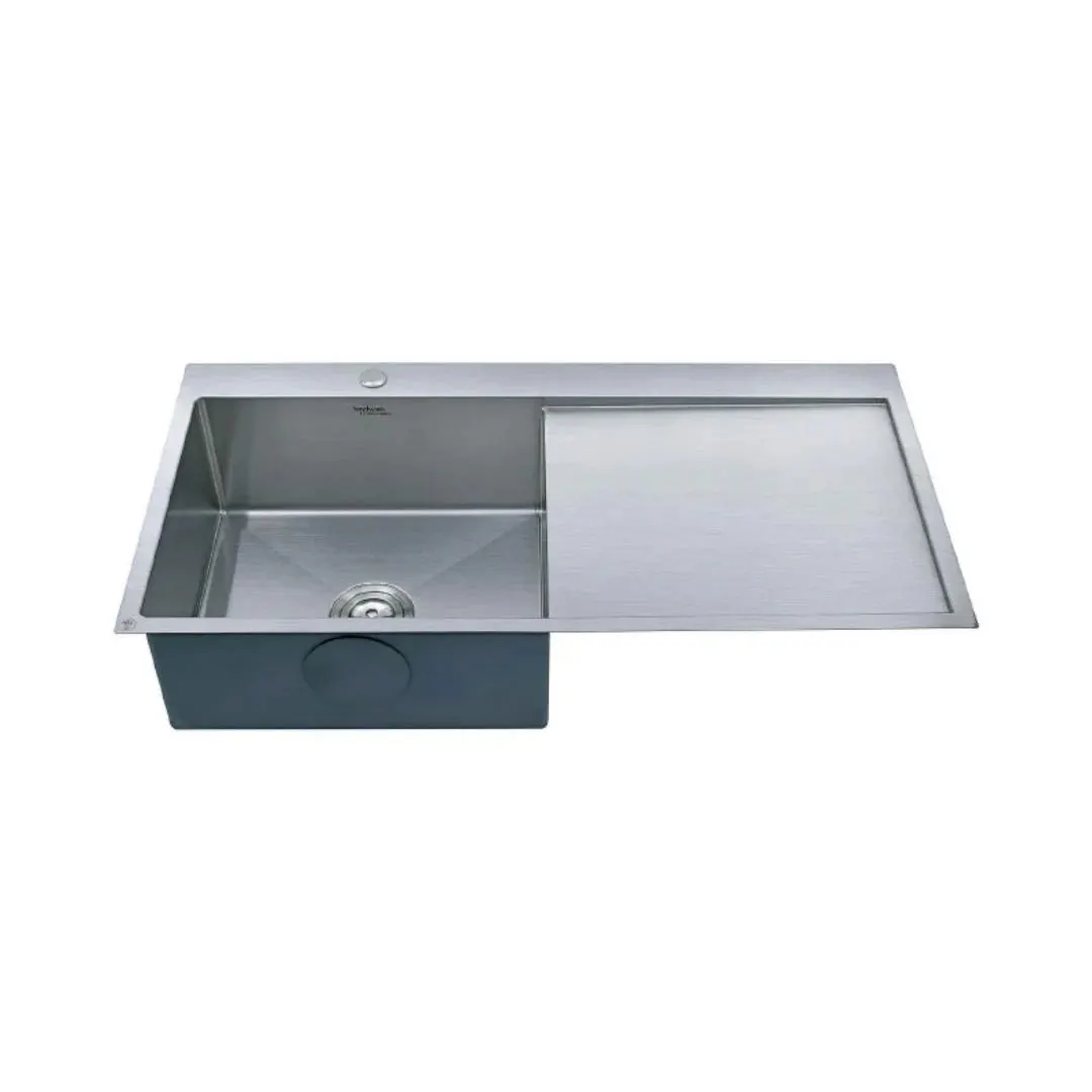 Hindware stainless steel Sink Designer series marino hm plus ( 40 x 20 inches ) HINDWARE-STAINLESS-STEEL-SINK-DESIGNER-SERIES-MARINO-HM-PLUS-40-X-20-INCHES-SATIN Satin