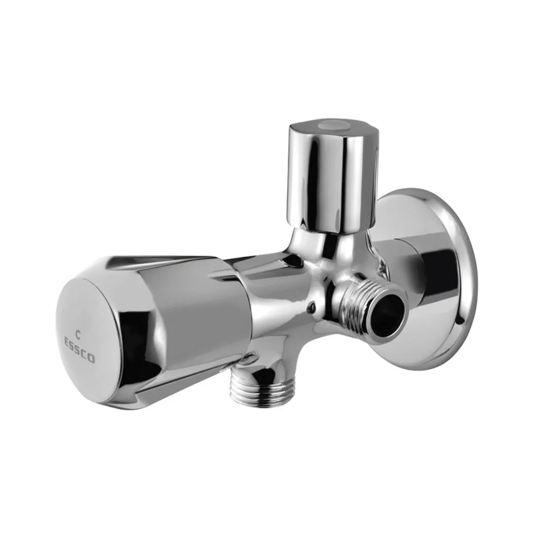 Essco basin area 2 way angle valve Marvel MQT-CHR-526AKN Chrome