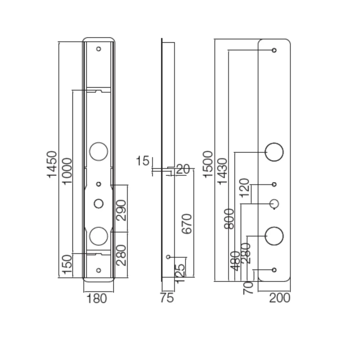 Parryware manual 3 way shower panel C884199 C884199 Stainless Steel Glass - image 2