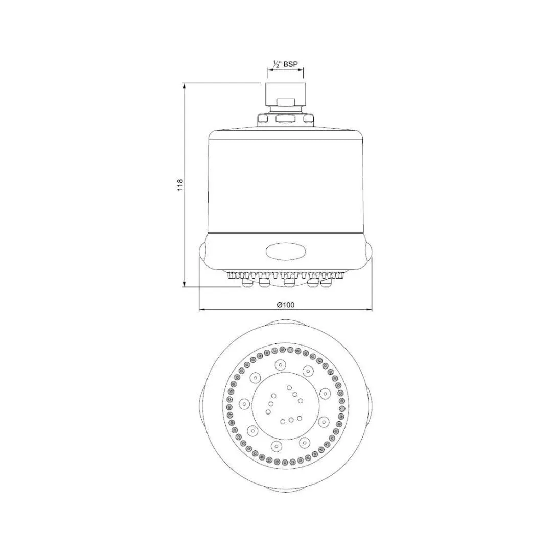 Jaquar multi flow overhead shower OHS-CHR-1787 Chrome - image 3
