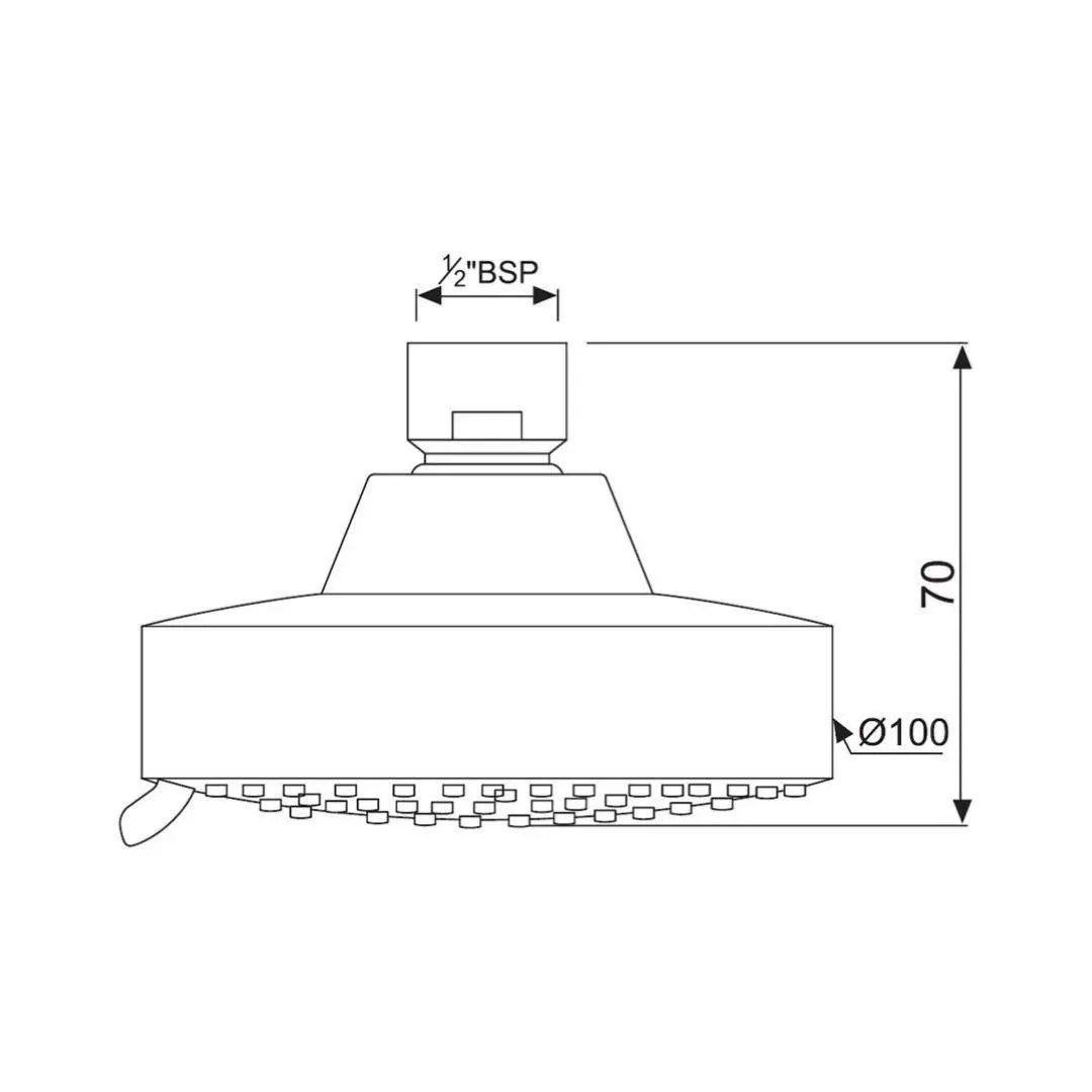 Jaquar multi flow overhead shower OHS-CHR-1999 Chrome - image 2