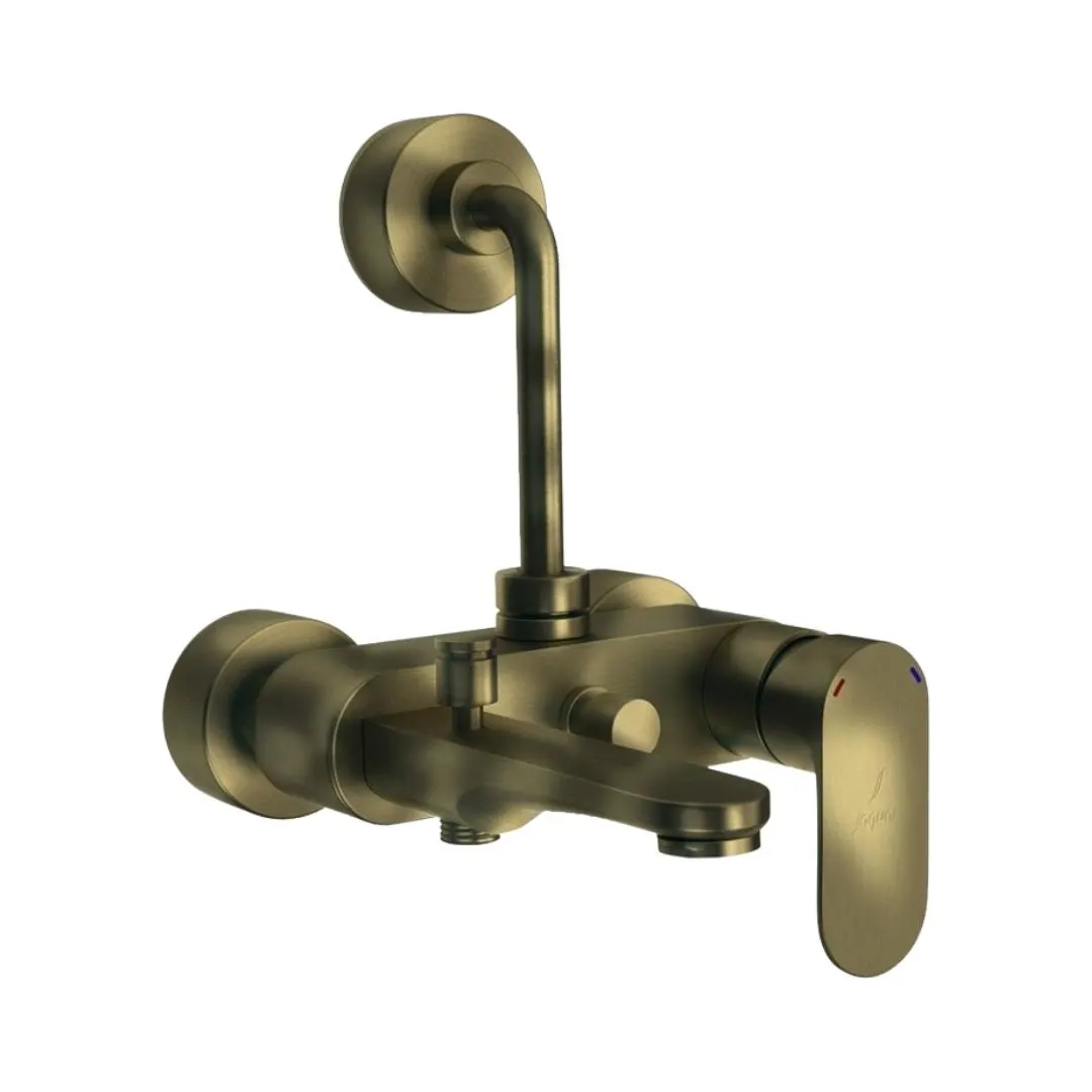 Jaquar 3 way wall mixer Opal Prime normal flow OPP-ABR-15125PM Antique Bronze