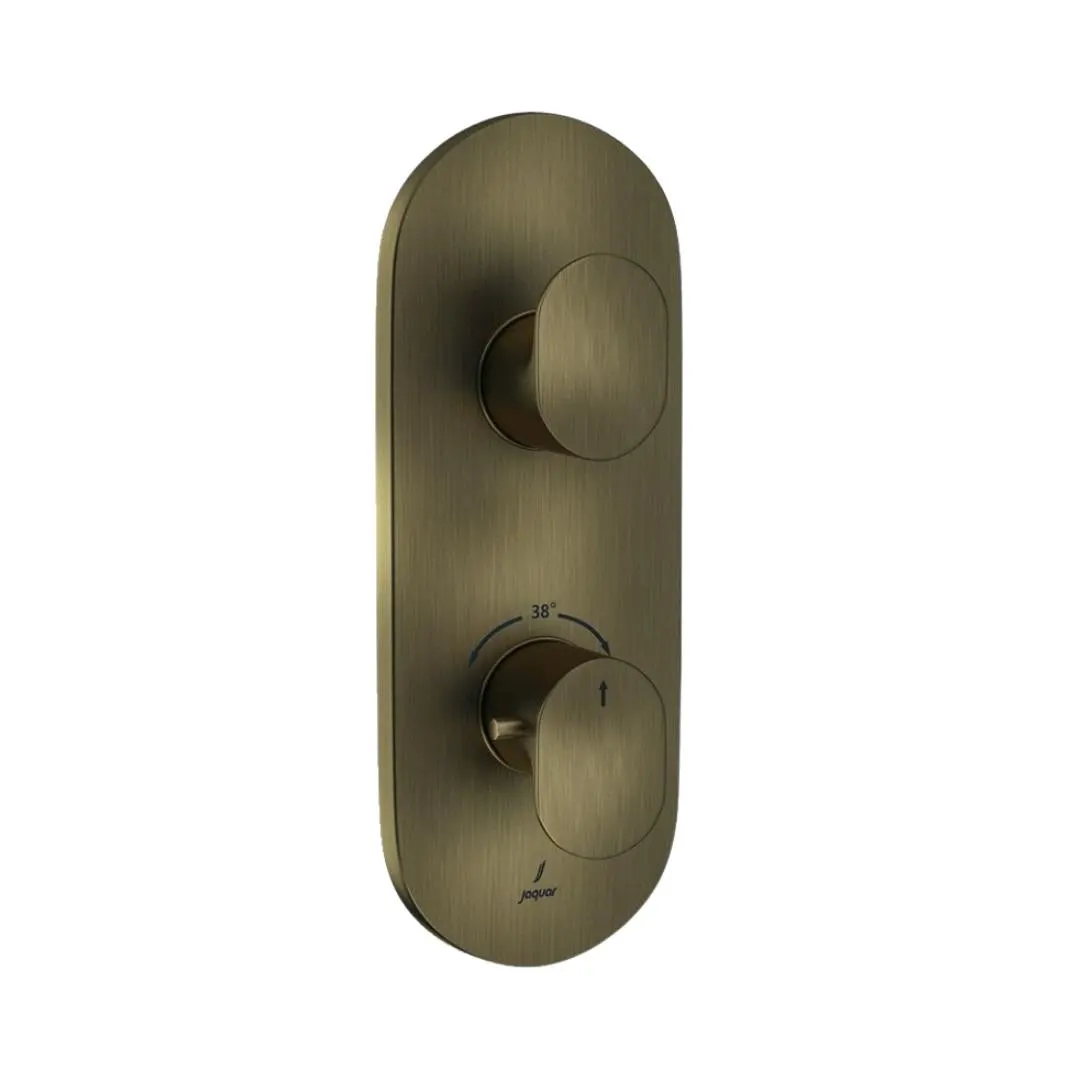 Jaquar 2 way thermostatic diverter Opal Prime normal flow OPP-ABR-15681NKPM Antique Bronze