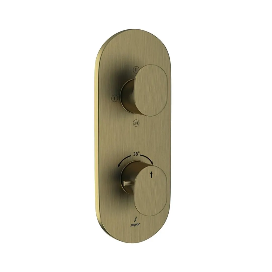 Jaquar 3 way thermostatic diverter Opal Prime normal flow OPP-ABR-15683NKPM Antique Bronze