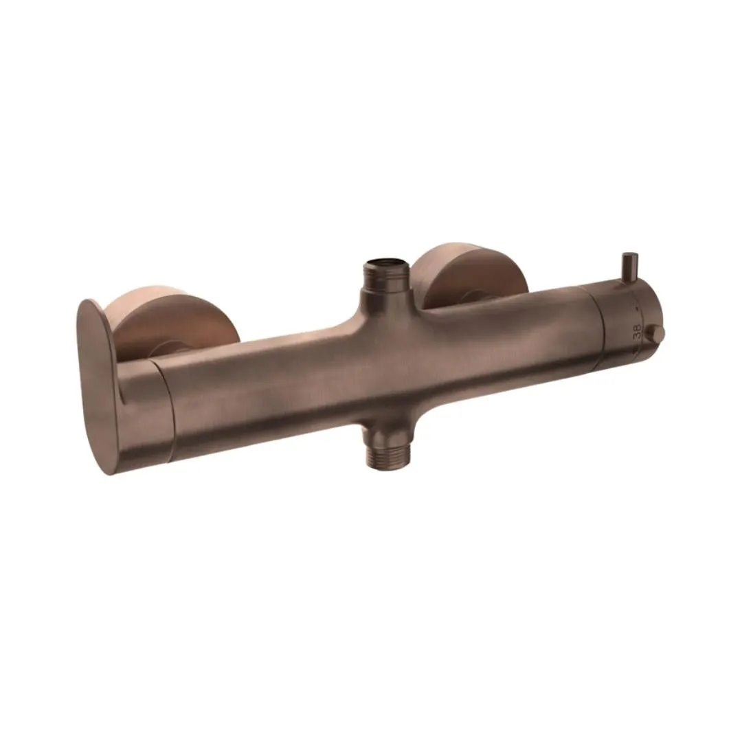 Jaquar 2 way thermostatic mixer Opal Prime normal flow OPP-ACR-15653PM Antique Copper