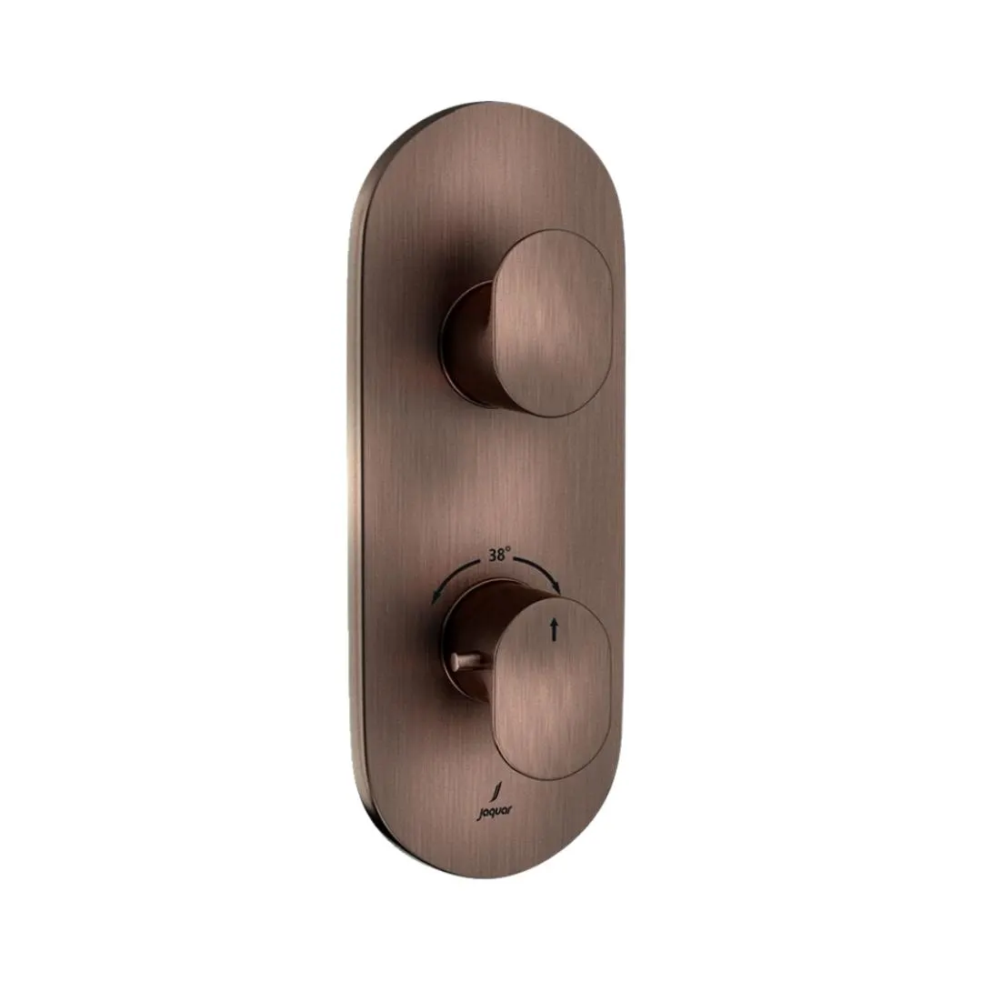 Jaquar 2 way thermostatic diverter Opal Prime normal flow OPP-ACR-15681NKPM Antique Copper