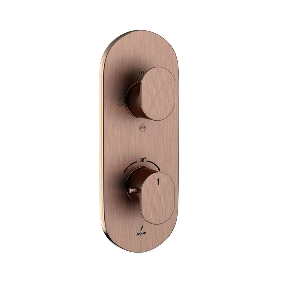 Jaquar 3 way thermostatic diverter Opal Prime normal flow OPP-ACR-15683NKPM Antique Copper