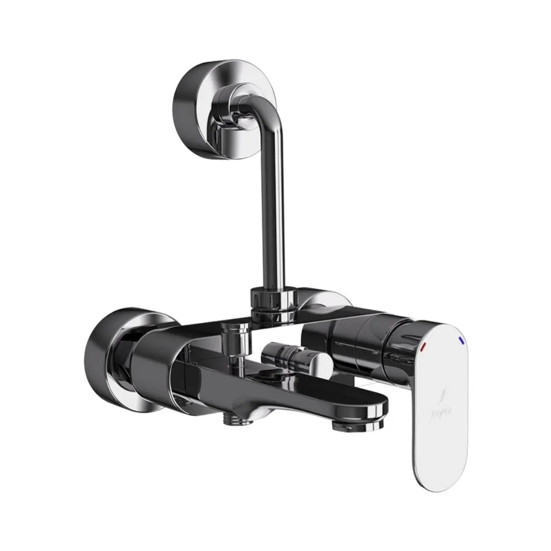 Jaquar 3 way wall mixer Opal Prime normal flow OPP-BCH-15125PM Black Chrome