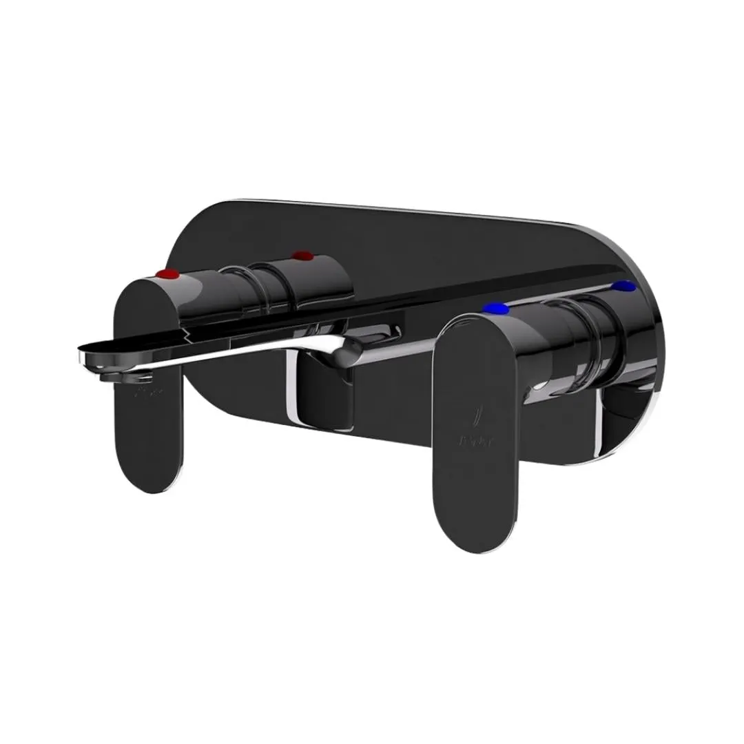 Jaquar wall mounted basin mixer Opal Prime OPP-BCH-15433PM Black Chrome