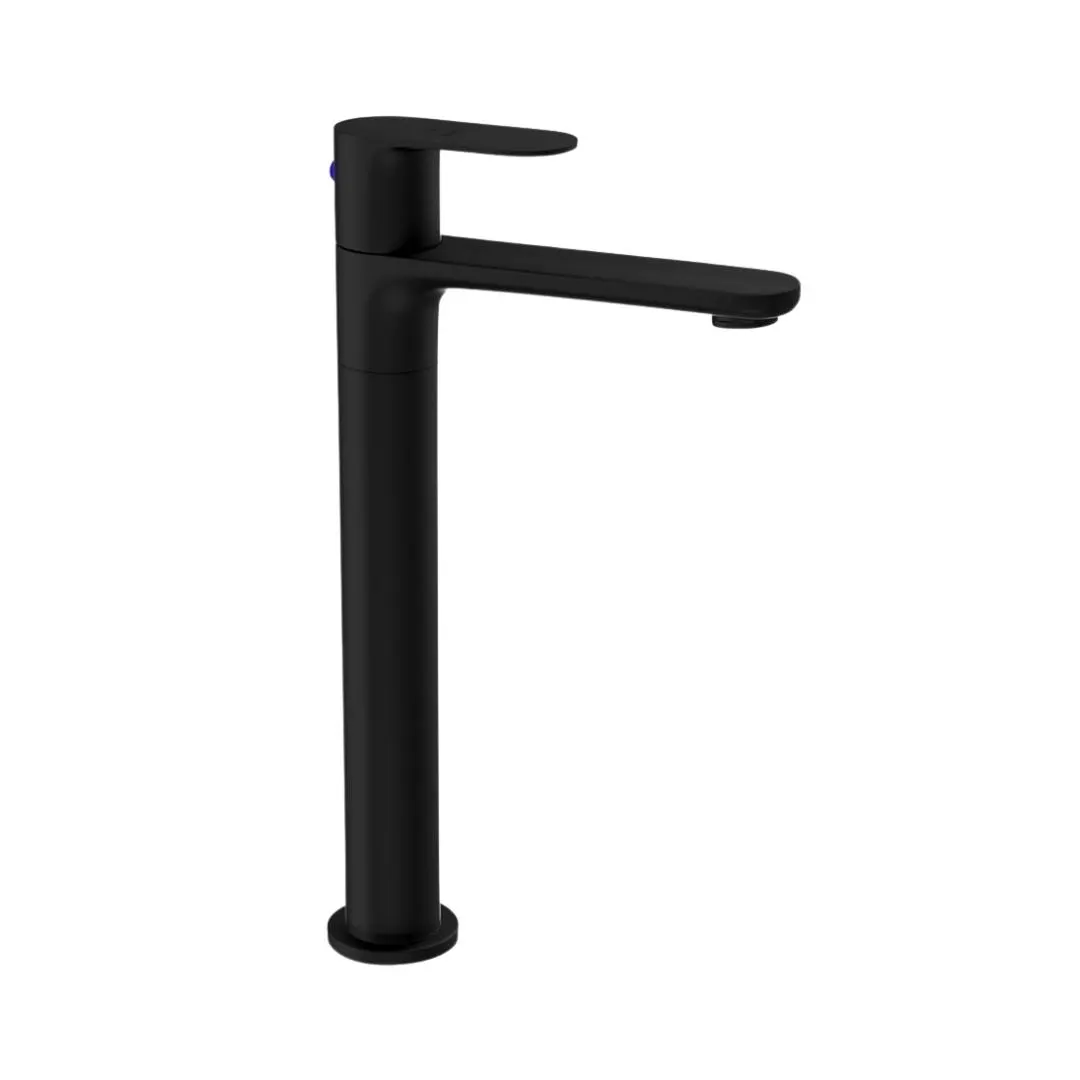 Jaquar table mounted tall boy basin tap Opal Prime OPP-BLM-15021PM Black Matt