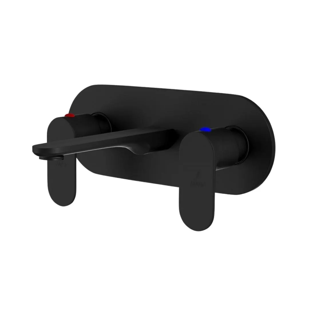 Jaquar wall mounted basin mixer Opal Prime OPP-BLM-15433PM Black Matt
