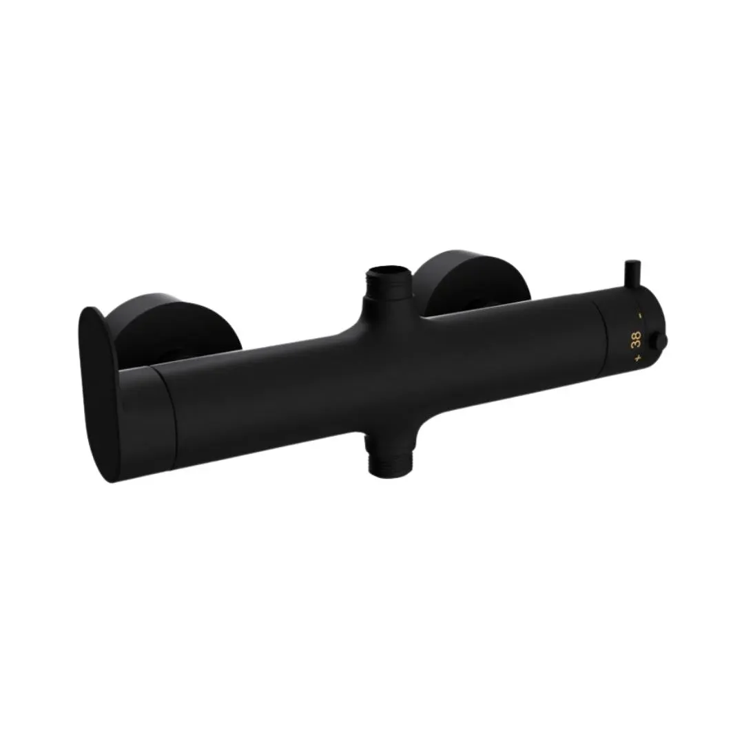 Jaquar 2 way thermostatic mixer Opal Prime normal flow OPP-BLM-15653PM Black Matt