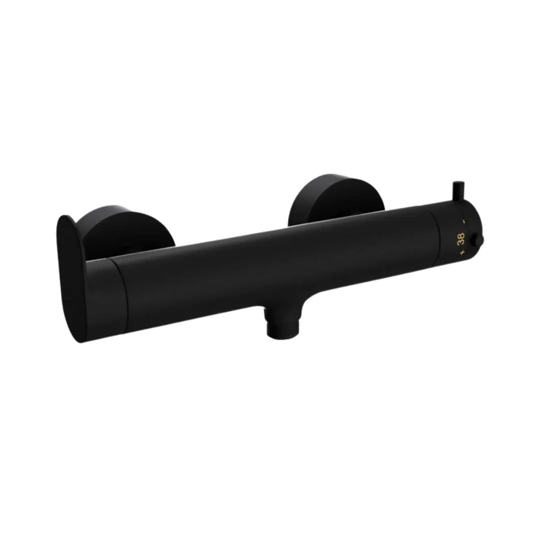 Jaquar 1 way thermostatic mixer Opal Prime normal flow OPP-BLM-15655PM Black Matt