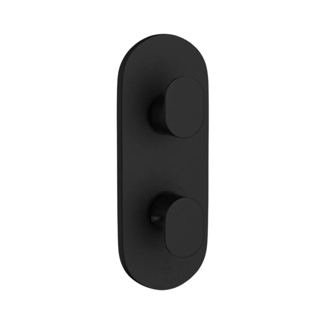Jaquar 1 way thermostatic diverter Opal Prime normal flow OPP-BLM-15661NKPM Black Matt